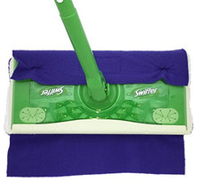 Wet Mop Pads for Swiffer Sweeper - 2 Sided Fleece & Terry Cloth - Washable Reusable by Xanitize (4-pack) (Standard, Purple, Blue, Green , Pink)