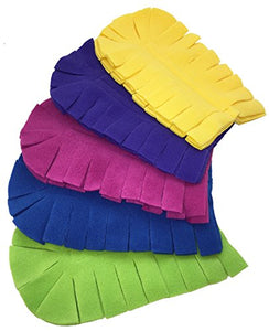 Xanitize Fleece Refills for Swiffer Hand Duster - Reusable, Dry Duster - 5-pack Rainbow